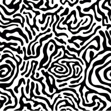 Imagem de EeeComing Papel de parede geométrico branco e preto 44 x 199 cm