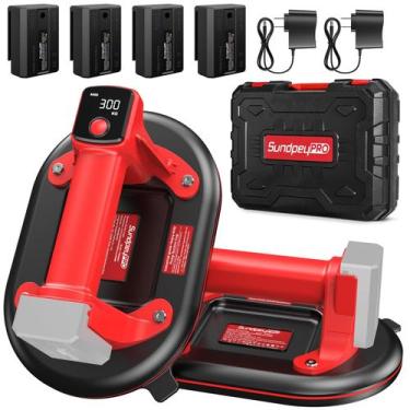 Imagem de SundpeyPRO Ventosa Eléctrica para Vidrio 25,4 cm con Carga de 300 kg