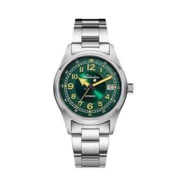 Imagem de Relógio Mecânico Automático Masculino De Aço Inoxidável, 39mm, Luminos