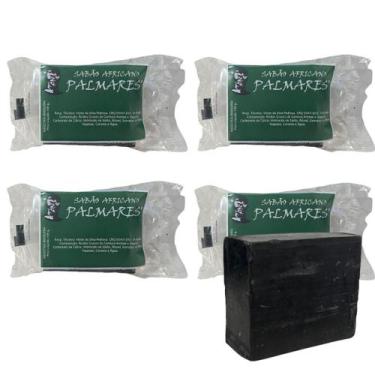 Imagem de KIT com 12 Sabão Da Costa Africano Legítimo Palmares 80 g