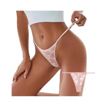 Imagem de Tanga De Renda De Cintura Baixa M-XL, G-string Feminina, Calcinhas De 