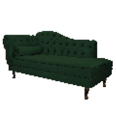 Imagem de Diva Recamier Diana 130Cm Lado Direito Suede Verde