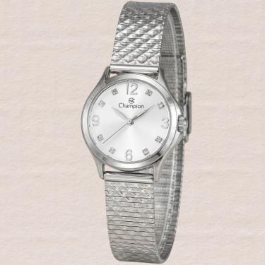 Imagem de Relógio Champion Feminino Aço Inox Prateado Casual Social Resistente À Água CF24117Y
