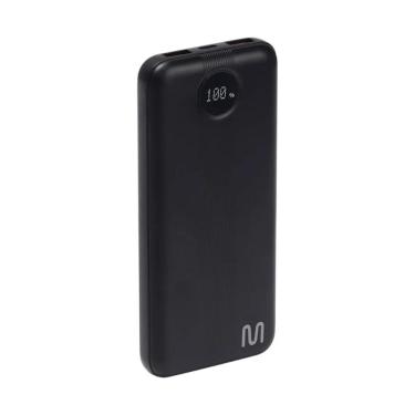 Imagem de Power Bank Carregador Portátil Universal Multilaser CB175 - 10000 mAh - USB e USB-C - Preto
