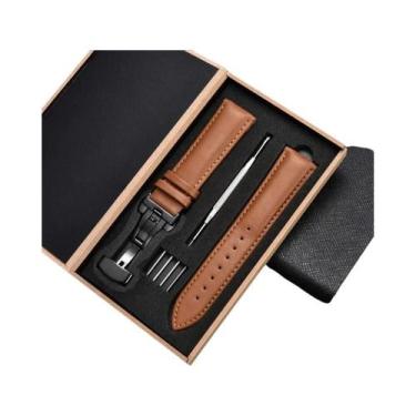Imagem de Pulseira De Relógio Unissex De Couro Genuíno, 18mm, 20mm, 22mm, 24mm, 