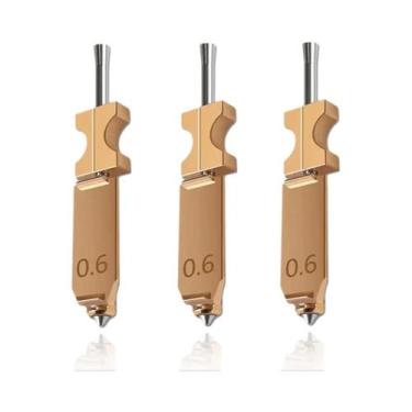 Imagem de Bico Destacável De 0.4, 0.6, 0.25, 0.8mm Para Hotend Flashforge AD5X: 