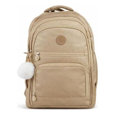 Imagem de Mochila Feminina Casual Escolar Universitária Moderna Espaçosa Leve Co