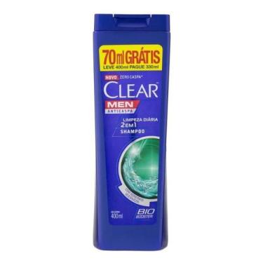 Imagem de Shampoo Clear Men Anticaspa 2 Em1 Limpeza Diária 400ml