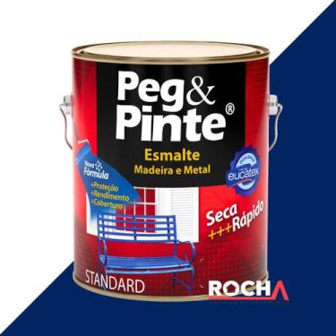 Imagem de Tinta Esmalte Peg e Pinte para Ferro e Metal 900ml - Eucatex, Azul Del