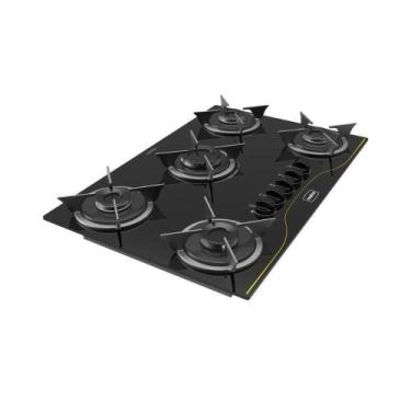 Imagem de Cooktop 5 Bocas A Gás Realce Bivolt CR225 Preto Bivolt, Bivolt