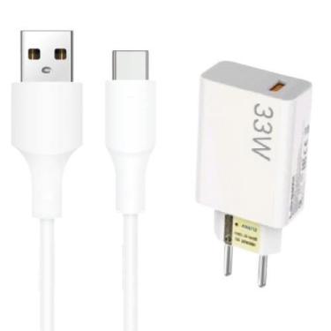 Imagem de Kit Carregador Turbo 2 Metros compatível com Realme 11 _ Cabo USB Tipo