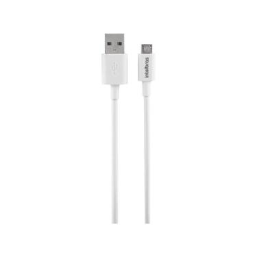 Imagem de Cabo USB para Micro USB 1,2m Intelbras - EUAB 12PB, Branco