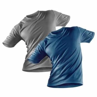 Imagem de Kit 2 Camisetas Proteção Solar UV 50+ Manga Curta Masculina-Masculino