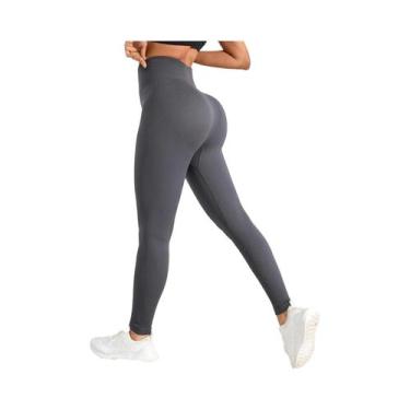 Imagem de Leggings De Yoga Sem Costura Com Cintura Alta Para Mulheres, Ideais Pa