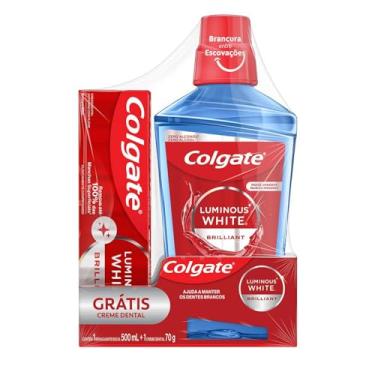 Imagem de Colgate Enxaguante Bucal para Clareamento Luminous White 500ml Promo 1 Creme Dental