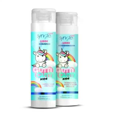 Imagem de Shampoo + Condicionador Infantil Lisos Syngle 600ML
