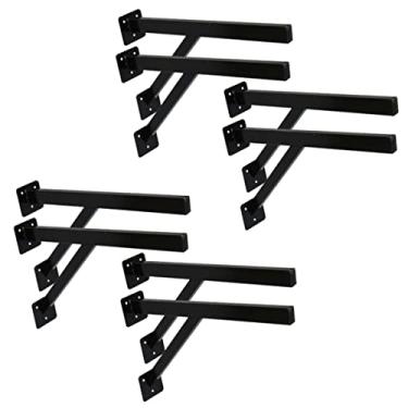 Imagem de Kit 8 Suportes Parafusar Bancada Pia Pedra Mármore 40x20cm