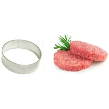 Imagem de Aro Modelador De Hambúrguer Em Inox 11x3cm - 10 Peças