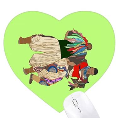 Imagem de Mousepad Inner Mongólia para competição de luta livre coração tapete de borracha para escritório