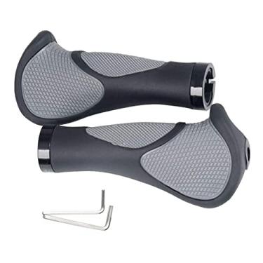 Imagem de MUYDZ Pegadores de bicicleta ergonômicos antiderrapantes de borracha para guidão MTB Bicycle Mountain Bike Grips 1 par (seção geral)