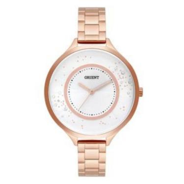 Imagem de Relógio Feminino Rose Analógico Com Pedras Orient