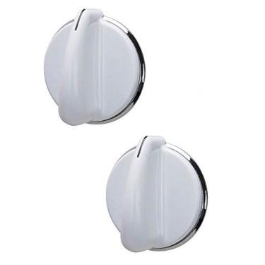 Imagem de Maçaneta de controle Lifetime Appliance 2 x WE01X20378 compatível com secador elétrico geral (branca)