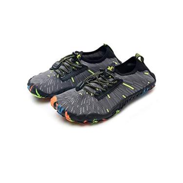 Imagem de Bestgift Men/Women's Wide Toe Minimalist Trail Running Shoes Radiation Gray 37