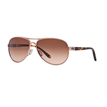 Imagem de Oakley OO4079 Feedback Sunglasses+ Vision Group Accessories Bundle(Rose Gold/Vr50 Brown Gradient (407901)