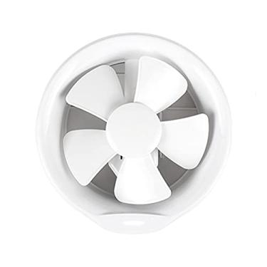 Imagem de Fã exausto Fan de exaustão redondo 6 "8" Janela de vidro doméstico Tipo Ventilador de ventilação com persiana não retorno, baixo ruído, fácil de instalar, 2 4W, 195cfm. Ventiladores de ventilação