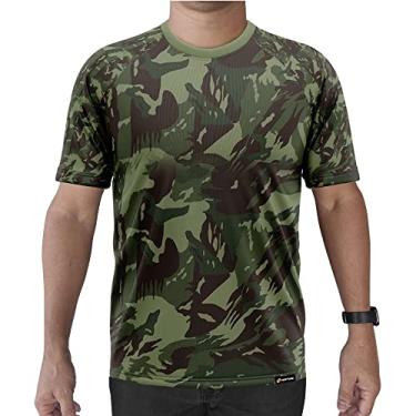 Imagem de Camiseta Manga Curta Adstore Exército Masculina Térmica UV Segunda Pele Compressão (GG)