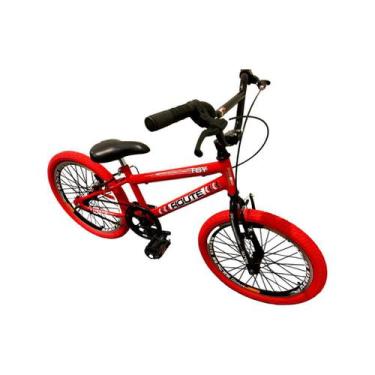 Imagem de Bicicleta Infantil Aro 20 Cross Bmx - Pneu Vermelho - Wolf Bike - Rout