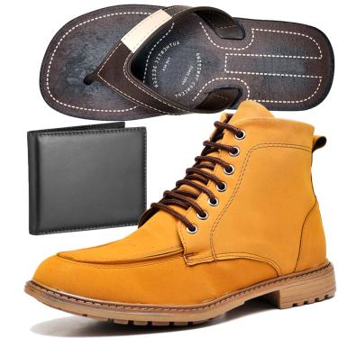 coturno feminino amarelo queimado