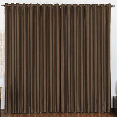 Imagem de Cortina 3 Mts Sala Quarto Escritório Blackout para Varão Tabaco