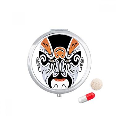 Imagem de Caixa de comprimidos Changbanpo colorida de cabeça de ópera de Pequim, caixa de armazenamento de medicamentos