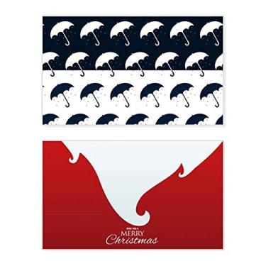 Imagem de Guarda-chuva branco preto, chuva, feriado, Natal, cartão de parabéns mensagem de Natal