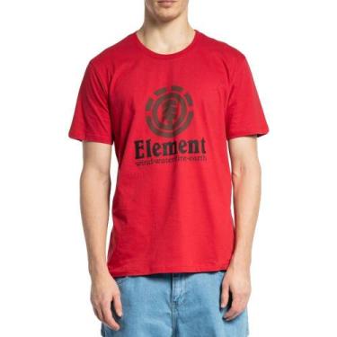 Imagem de Camiseta Element Vertical Color Wt23 Masculina Vermelho