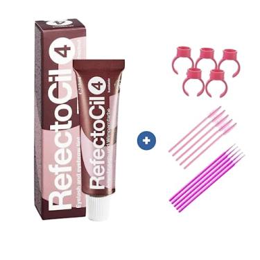 Imagem de Tinta Para Sobrancelhas Refectocil Acaju N° 4 15ml + Acessórios