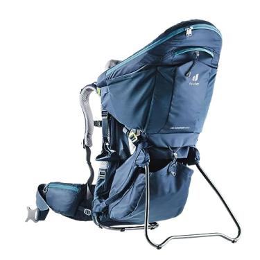 Imagem de Deuter, Mochila Kid Comfort Pro New para Transporte de Crianças com Capacidade para até 22kg + 2kg de Carga, Azul.