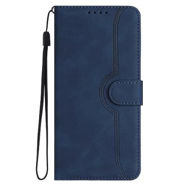 Imagem de Capa tipo carteira de couro para Huawei P30 P20 Mate 20 10 Pro Lite P Smart Honor X8 X7 70 Y5 2019 Cartões Capa magnética para telefone, azul, para Huawei Mate 20 Lite