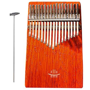 Imagem de 17||Piano de polegar Kalimba de 21 teclas, piano de dedo de bolso, percussão de dedo marimba, piano Mbira para amantes de música, com piano Tune Hammer, (18 cm X 13 cm) estilo quadrado 17