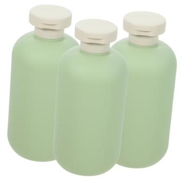 Imagem de Amosfun 3 Pecas garrafa de gel de banho garrafas de viagem recarregáveis lá em baixo lavar recipiente esmalte garrafas de subpacote vazias subcontêiner pequena frasco de xampu