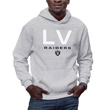 Imagem de Hybrid Sports NFL - Las Vegas Raiders - City Block - Moletom com capuz masculino e feminino - Tamanho médio