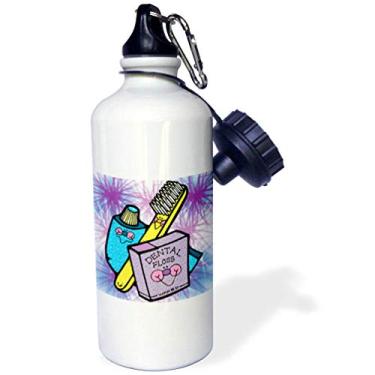 Imagem de 3dRose Cute Country Style - Garrafa de água esportiva, 600 ml, multicolorida
