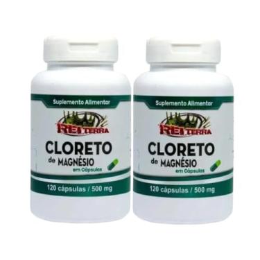 Imagem de 2x Cloreto de Magnésio 500mg 120 Cápsulas - Rei Terra