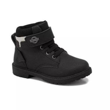 Imagem de Bota Infantil Menino Country Rodeio Confortável Macio Leve Caipira Inverno Estiloso Tira Ajustável-Masculino