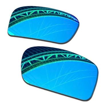 Imagem de LenzProse Lentes de reposição polarizadas de 1,5 mm para óculos de sol Oakley Gascan OO9014 60 mm, antiarranhões | Ajuste perfeito
