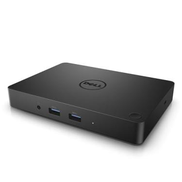 Imagem de Dell Base de monitor WD15 4K com adaptador de 180W, USB-C, (450-AEUO, 7FJ4J, 4W2HW), preto, visor duplo
