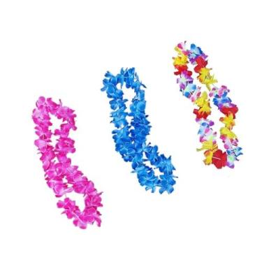 Imagem de Colar Havaiano Kit com 6 Cores Sortidas: Neon + Colorido