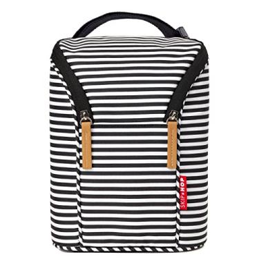 Imagem de Bolsa Térmica Listrada, Preto e Branco, Skip Hop