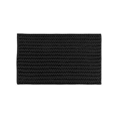 Imagem de Tapete Para Banheiro Kacyumara Pop Stripe 120x60 cm Preto